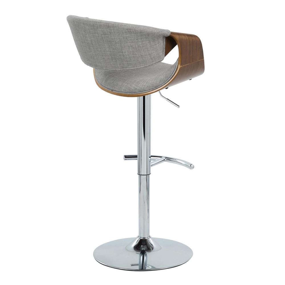 Brown Curvo Adjustable Barstool - Set of 2. Picture 4