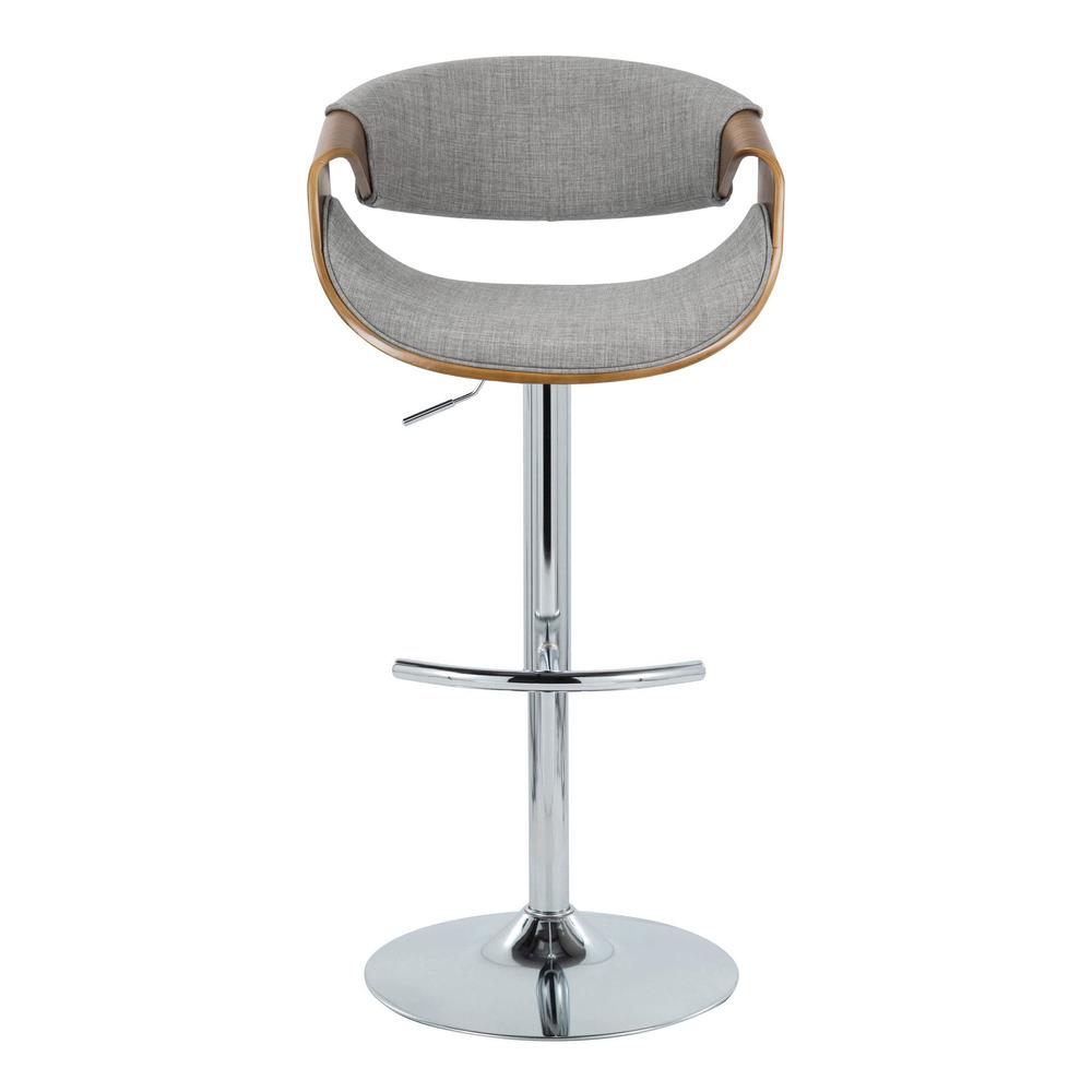 Brown Curvo Adjustable Barstool - Set of 2. Picture 6