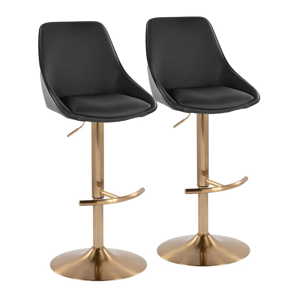 Diana Adjustable Barstool - Set of 2. Picture 1