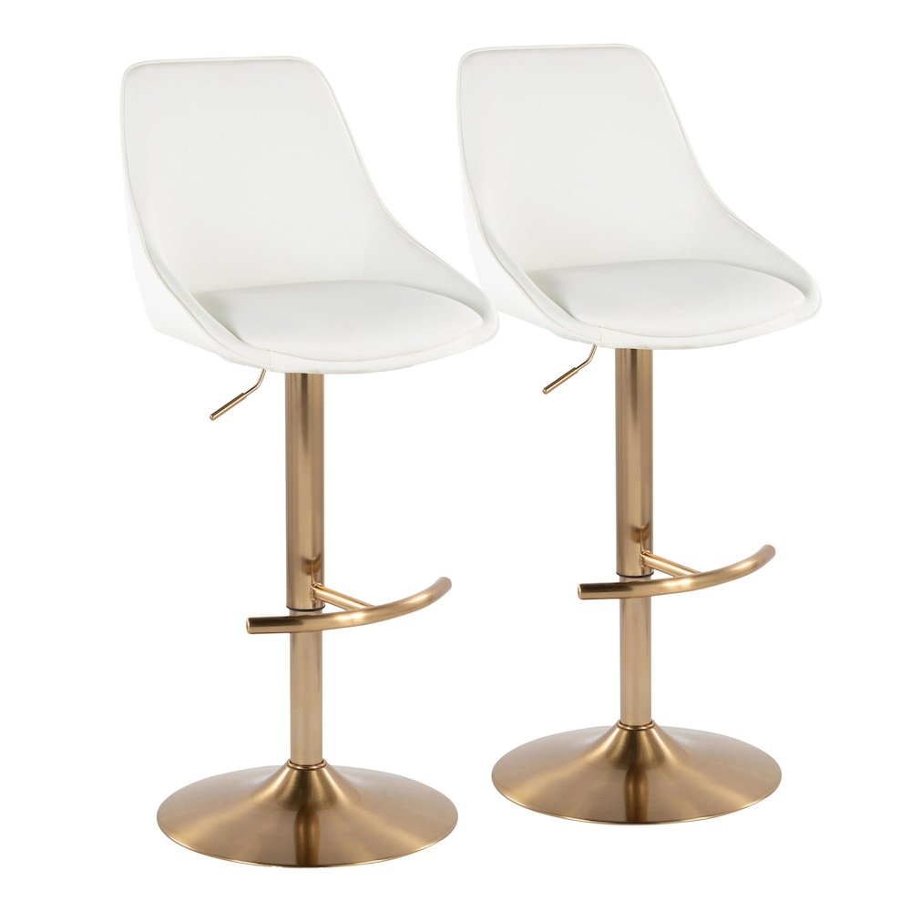 Diana Adjustable Barstool - Set of 2. Picture 1