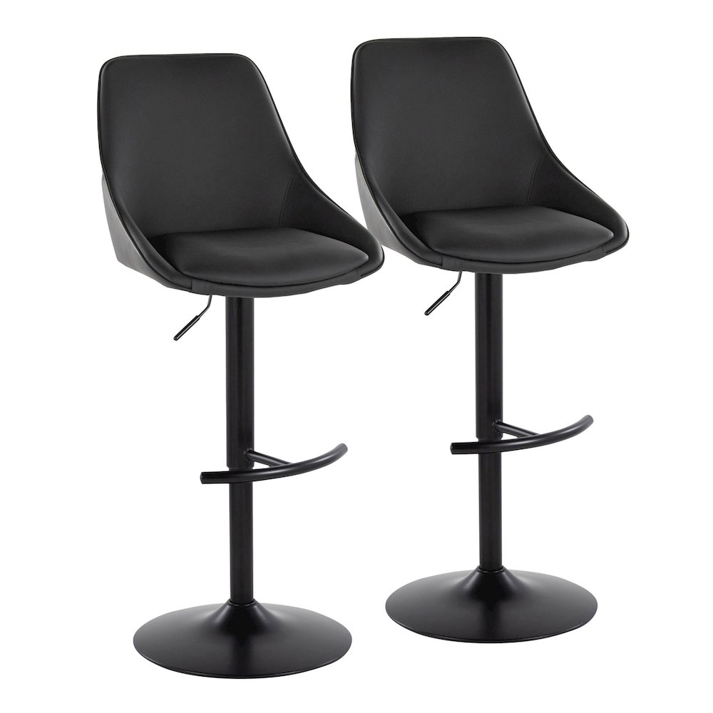 Diana Adjustable Barstool - Set of 2. Picture 1