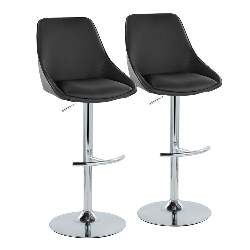 Diana Adjustable Barstool - Set of 2. Picture 1