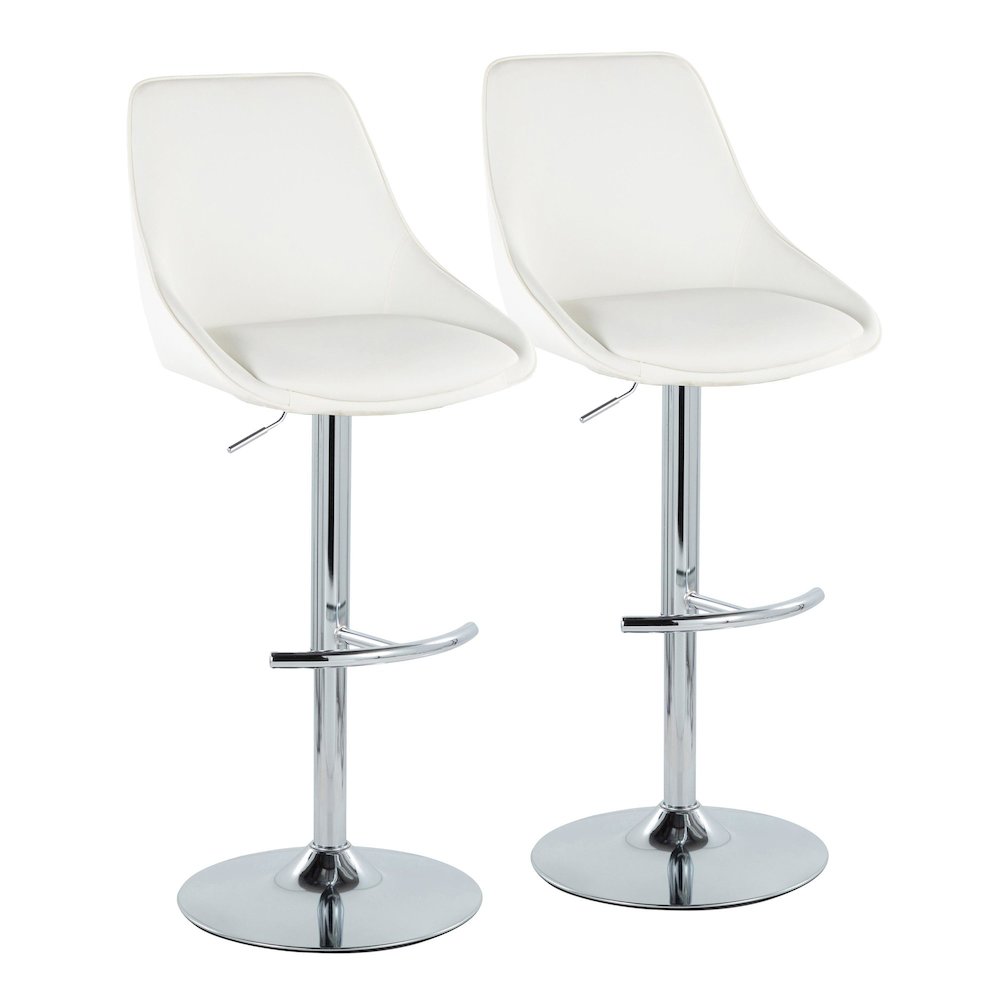 Diana Adjustable Barstool - Set of 2. Picture 1