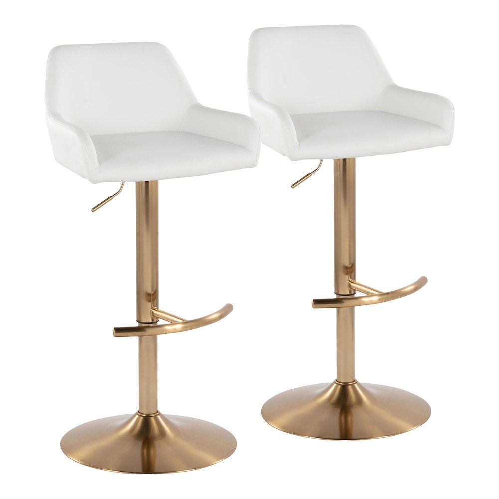 Daniella Adjustable Barstool - Set of 2. Picture 1