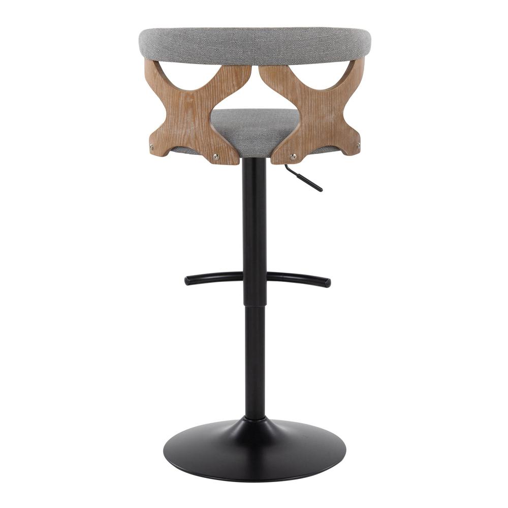 White Gardenia Adjustable Barstool - Set of 2. Picture 5