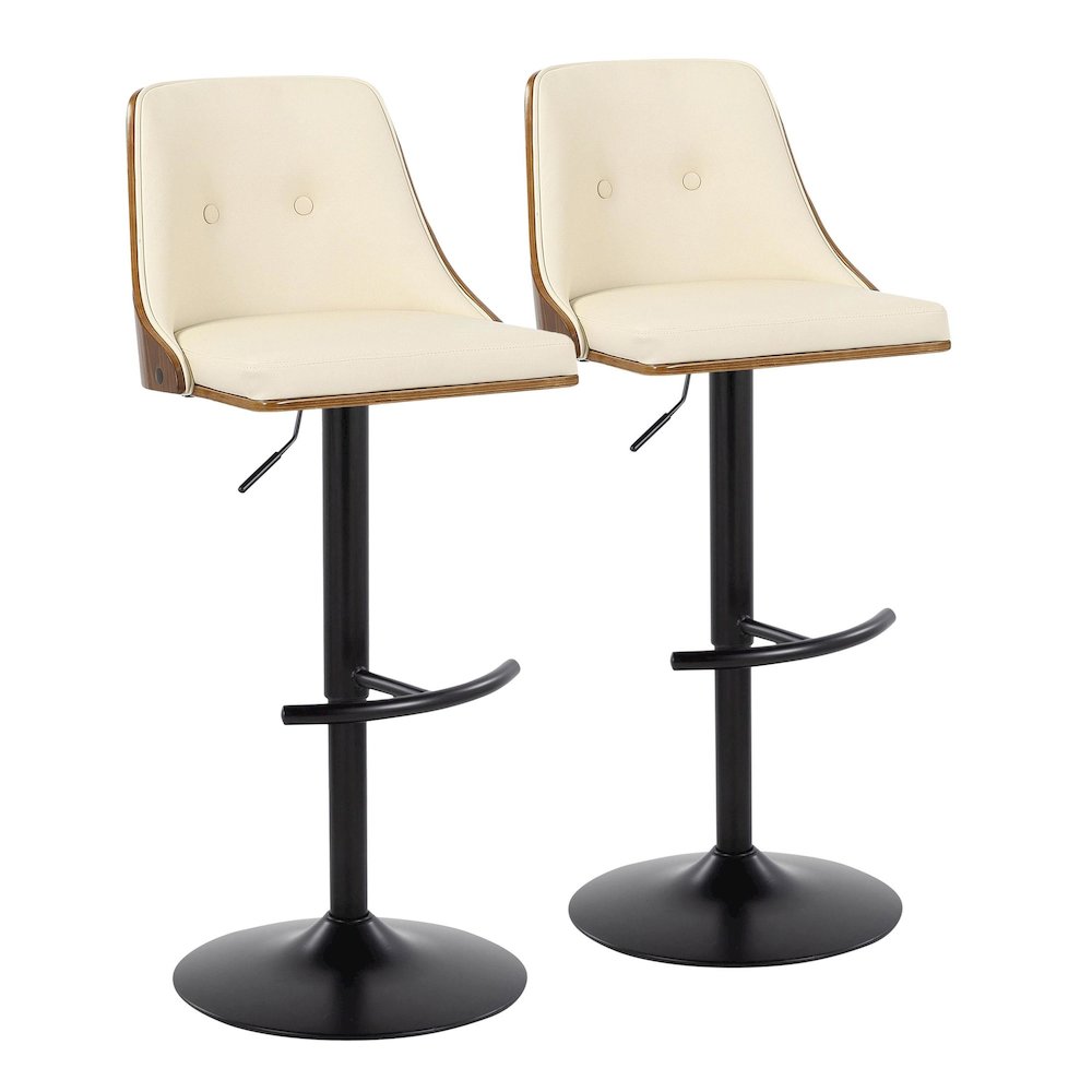 Gianna Adjustable Barstool - Set of 2. Picture 1