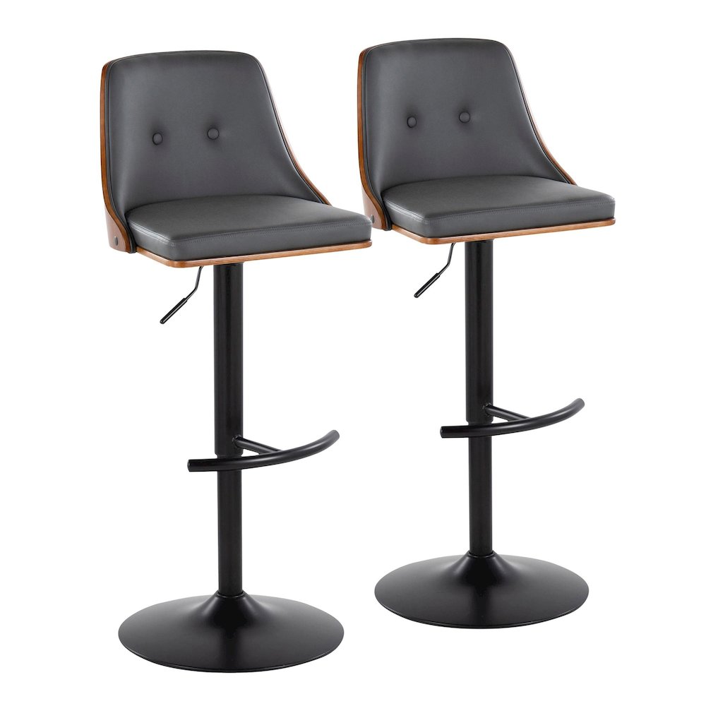 Gianna Adjustable Barstool - Set of 2. Picture 1