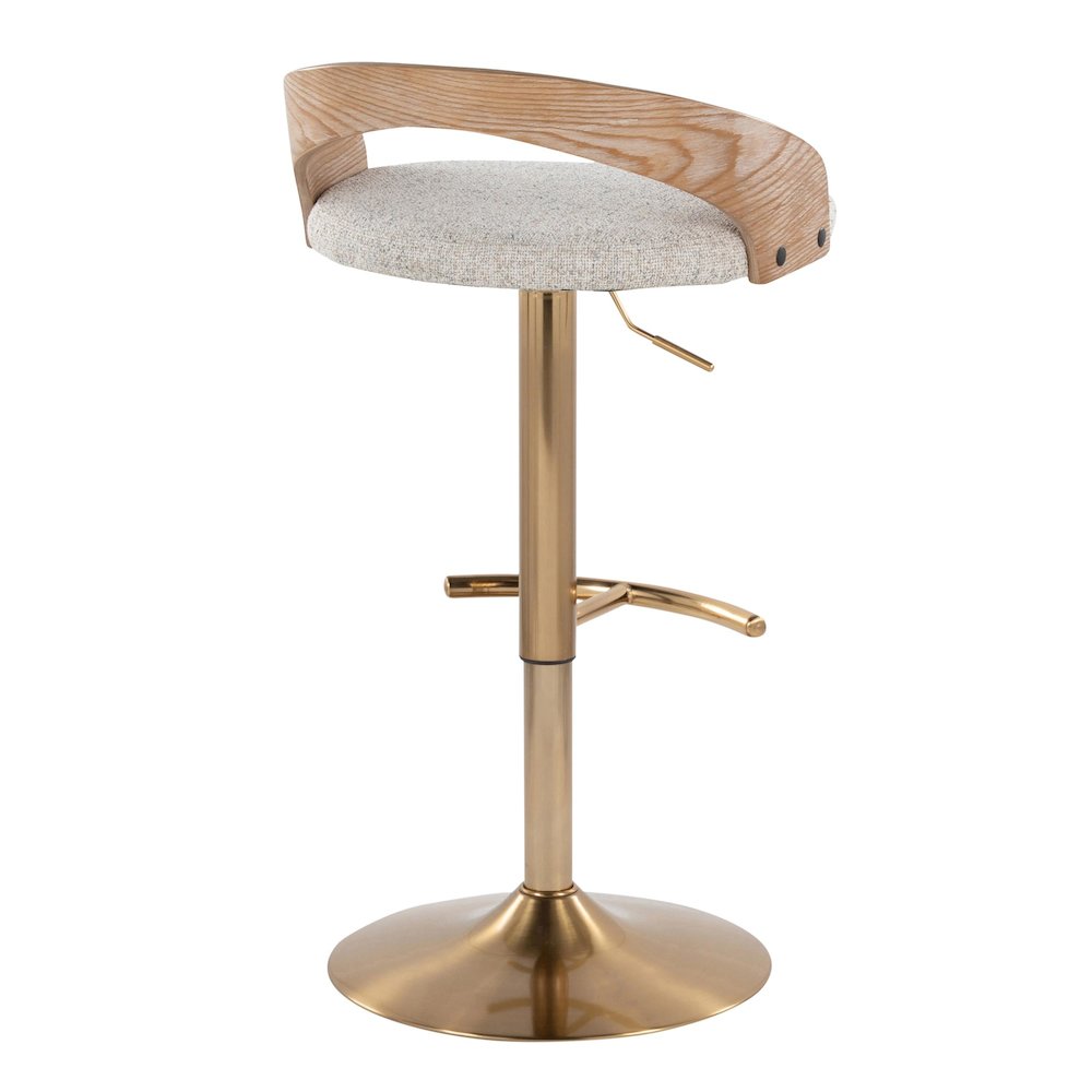 Grotto Adjustable Barstool - Set of 2. Picture 4