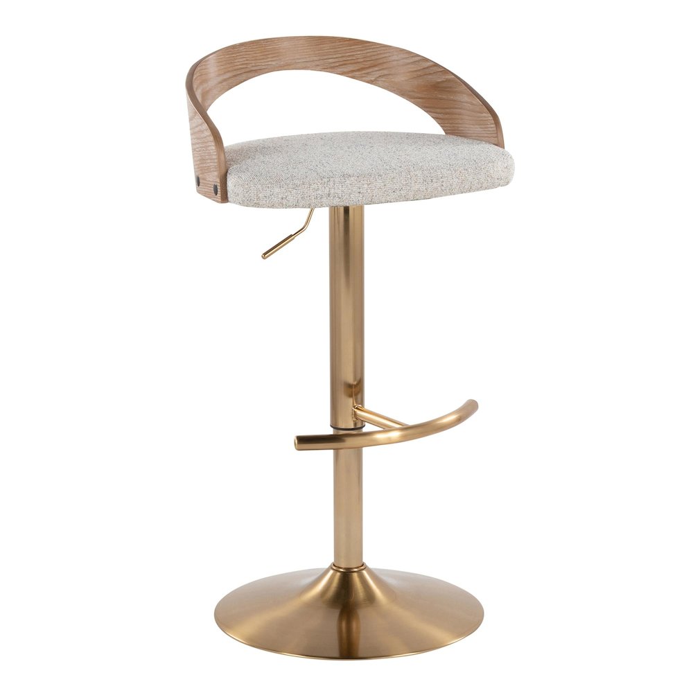 Grotto Adjustable Barstool - Set of 2. Picture 2