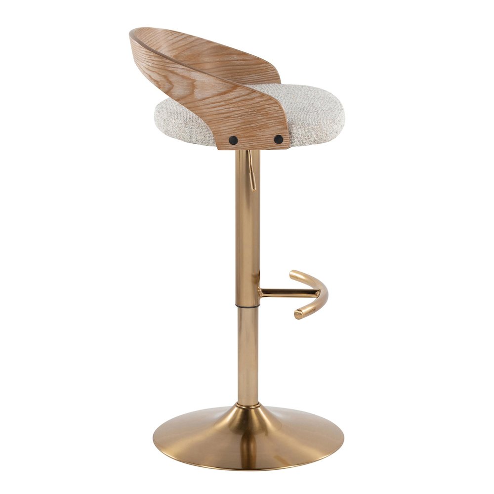 Grotto Adjustable Barstool - Set of 2. Picture 3