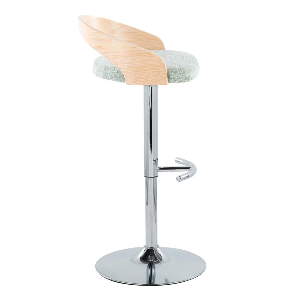 Silver Grotto Adjustable Barstool - Set of 2. Picture 3
