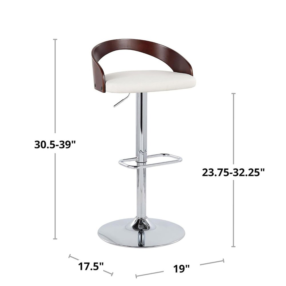 Grotto Adjustable Barstool - Set of 2. Picture 9