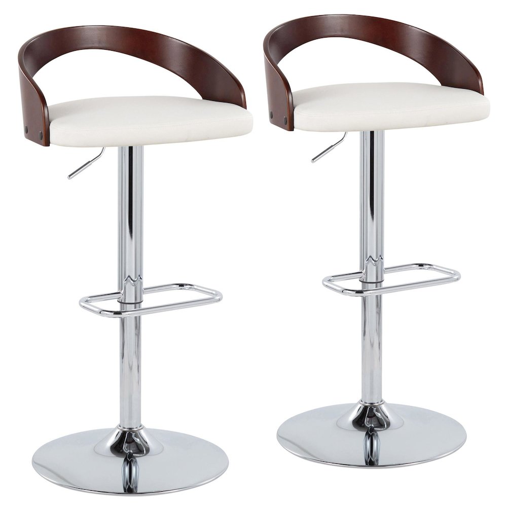 Grotto Adjustable Barstool - Set of 2. Picture 1