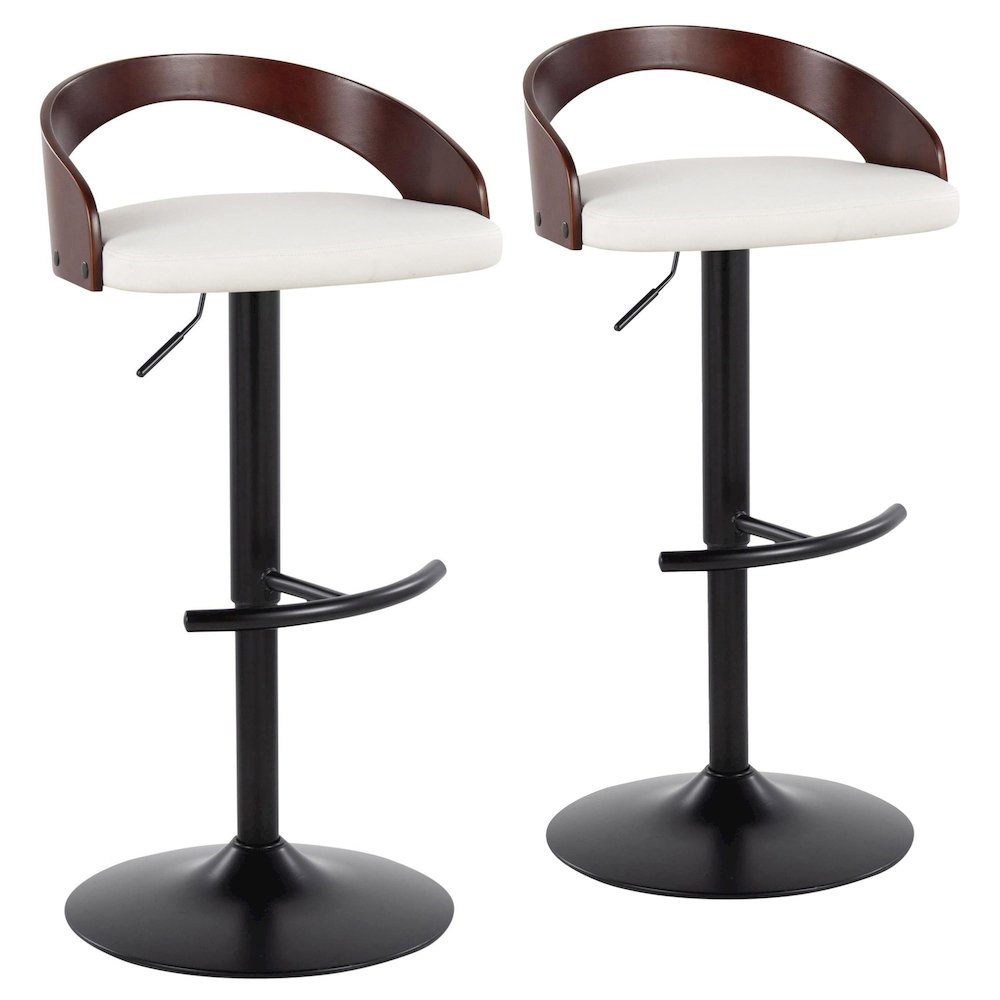 Grotto Adjustable Barstool - Set of 2. Picture 1
