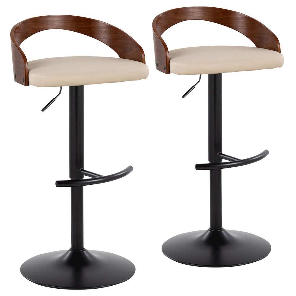 Grotto Adjustable Barstool - Set of 2. Picture 1