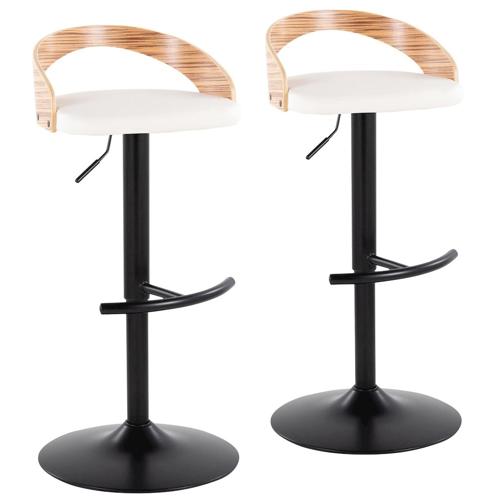 Grotto Adjustable Barstool - Set of 2. Picture 1