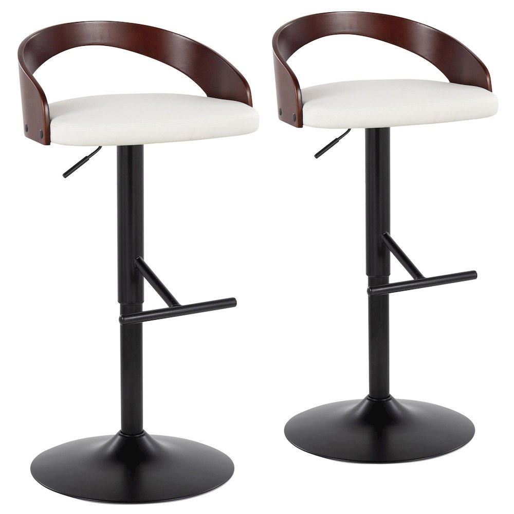 Grotto Adjustable Barstool - Set of 2. Picture 1