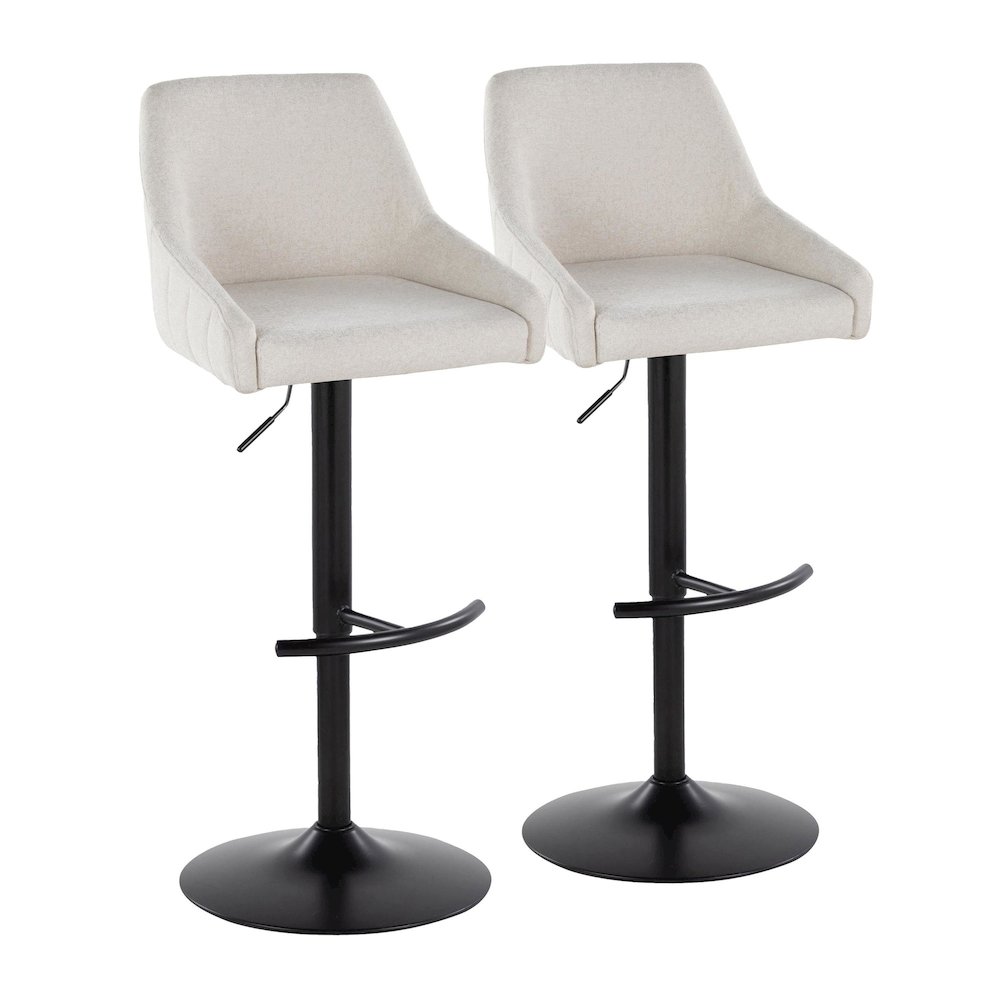 Hannah Adjustable Barstool - Set of 2. Picture 1