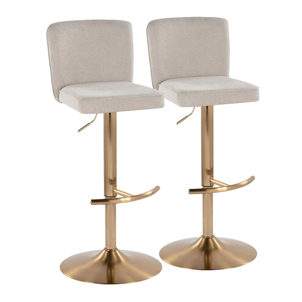 Henry Adjustable Barstool - Set of 2. Picture 1