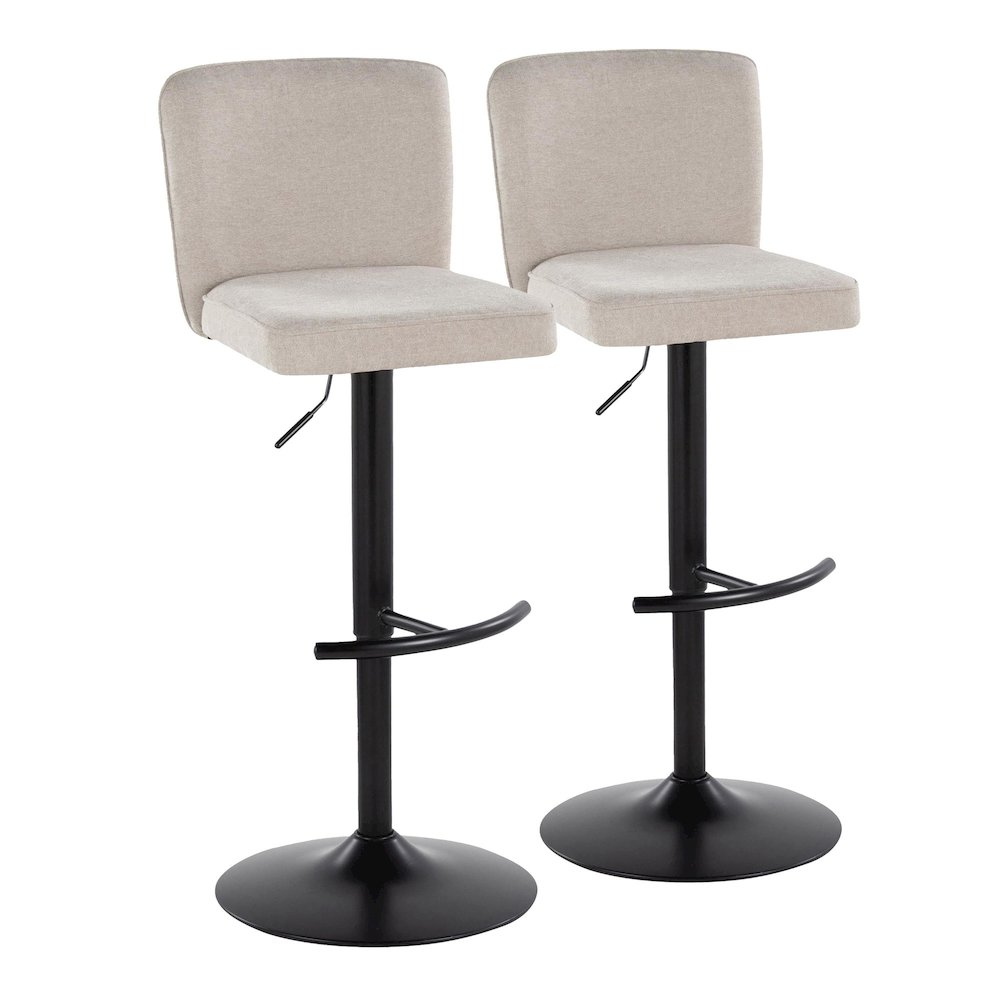 Henry Adjustable Barstool - Set of 2. Picture 1