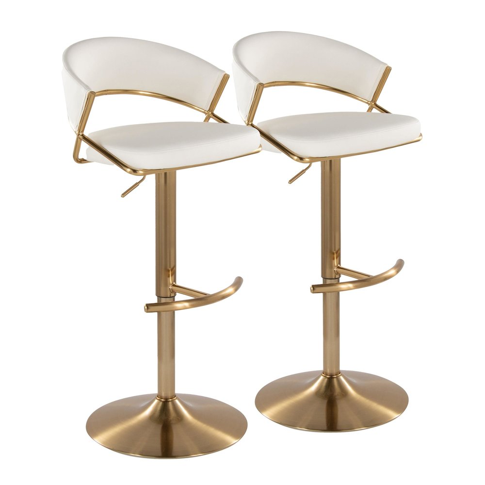 Jie Adjustable Barstool - Set of 2. Picture 1