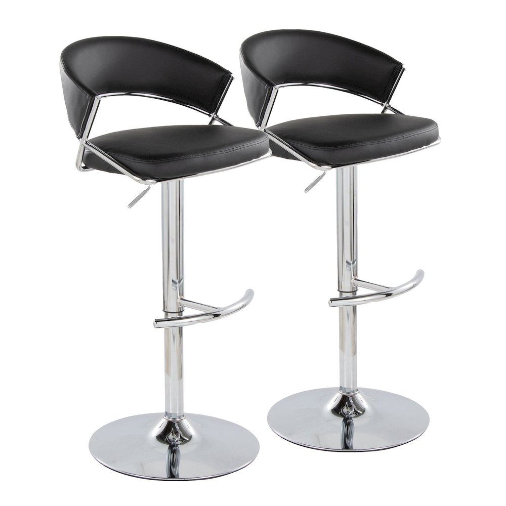 Jie Adjustable Barstool - Set of 2. Picture 1