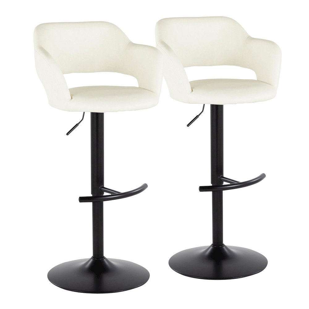 Margarite Adjustable Barstool - Set of 2. Picture 1