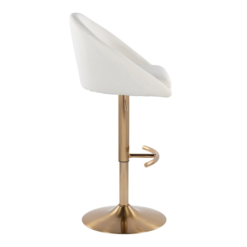 Matisse Highback Adjustable Barstool - Set of 2. Picture 3