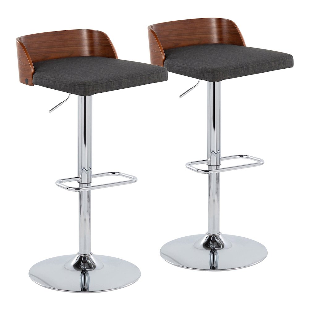 Maya Adjustable Barstool - Set of 2. Picture 1