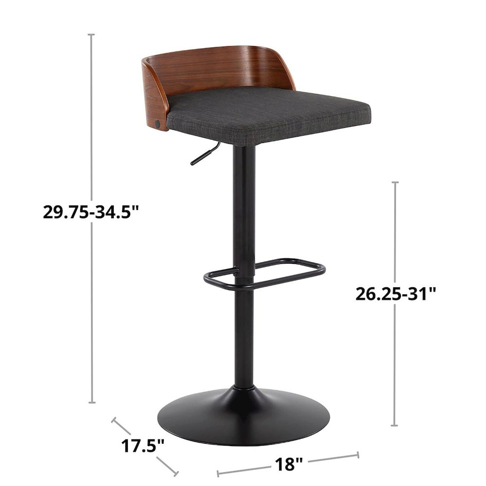 Maya Adjustable Barstool - Set of 2. Picture 11