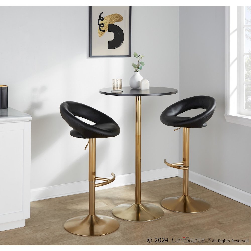 Posh Adjustable Barstool - Set of 2. Picture 7