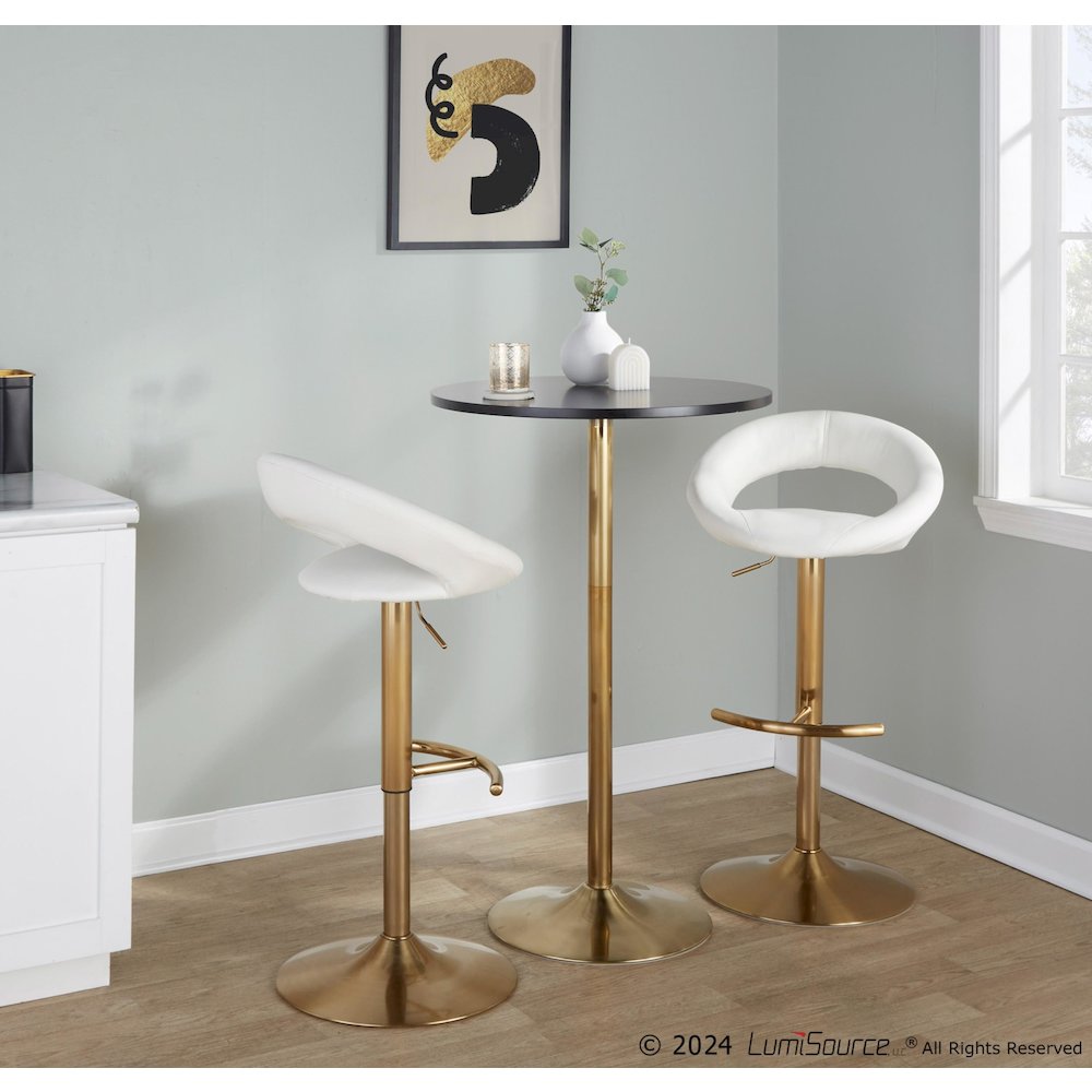 Posh Adjustable Barstool - Set of 2. Picture 8