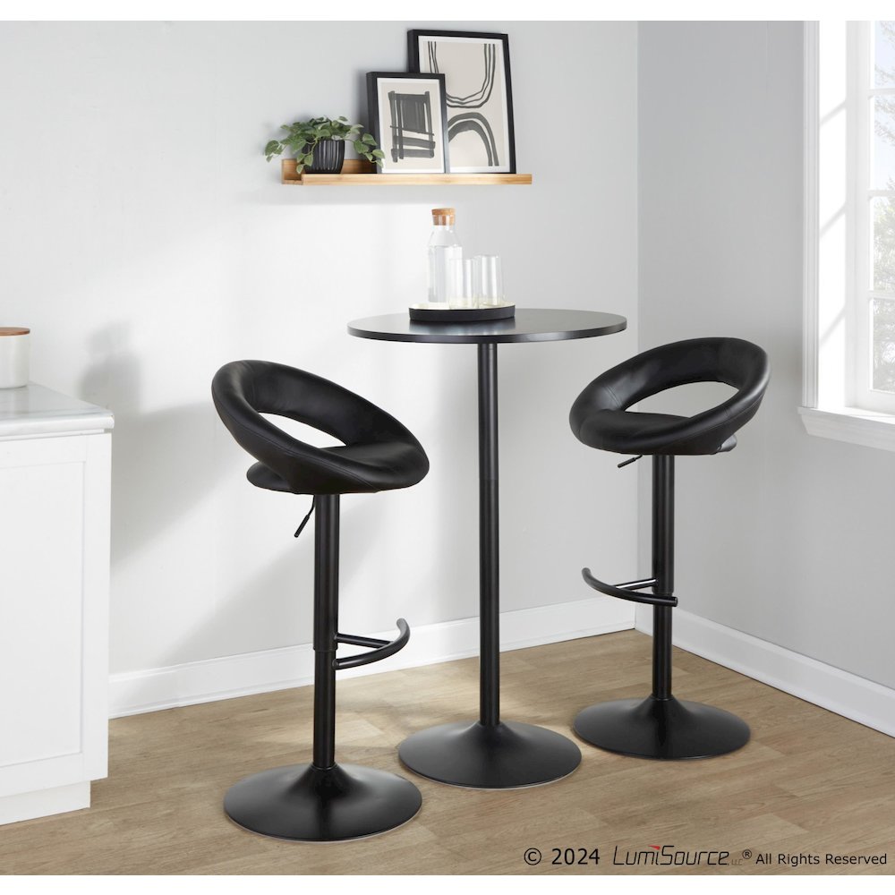 Posh Adjustable Barstool - Set of 2. Picture 7