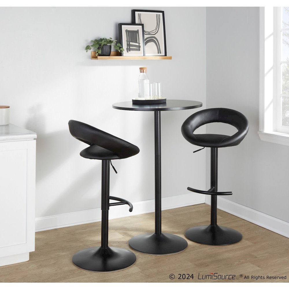 Posh Adjustable Barstool - Set of 2. Picture 8