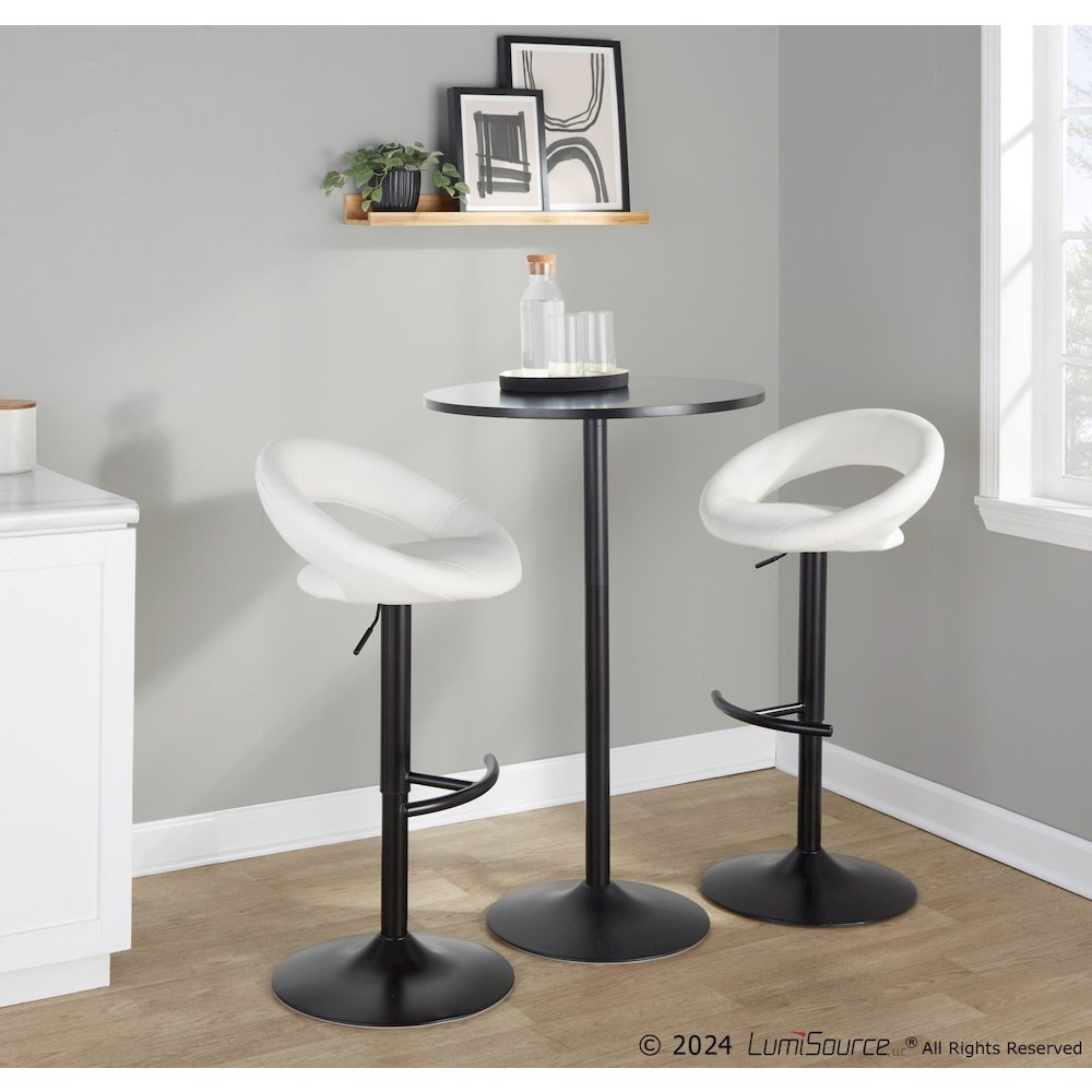 Posh Adjustable Barstool - Set of 2. Picture 9
