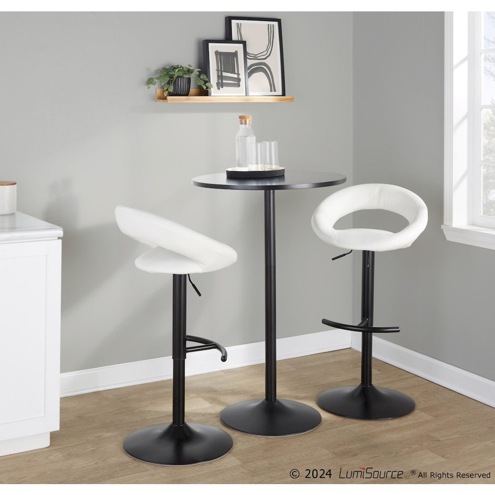 Posh Adjustable Barstool - Set of 2. Picture 10