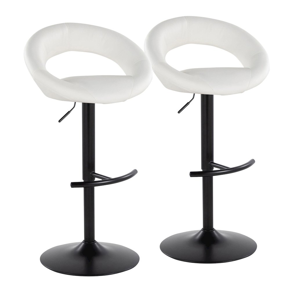 Posh Adjustable Barstool - Set of 2. Picture 1