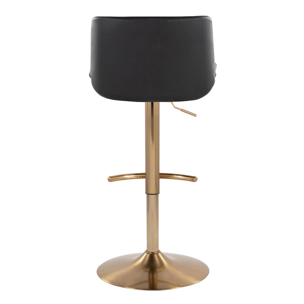 Santi Upholstered Adjustable Barstool - Set of 2. Picture 5