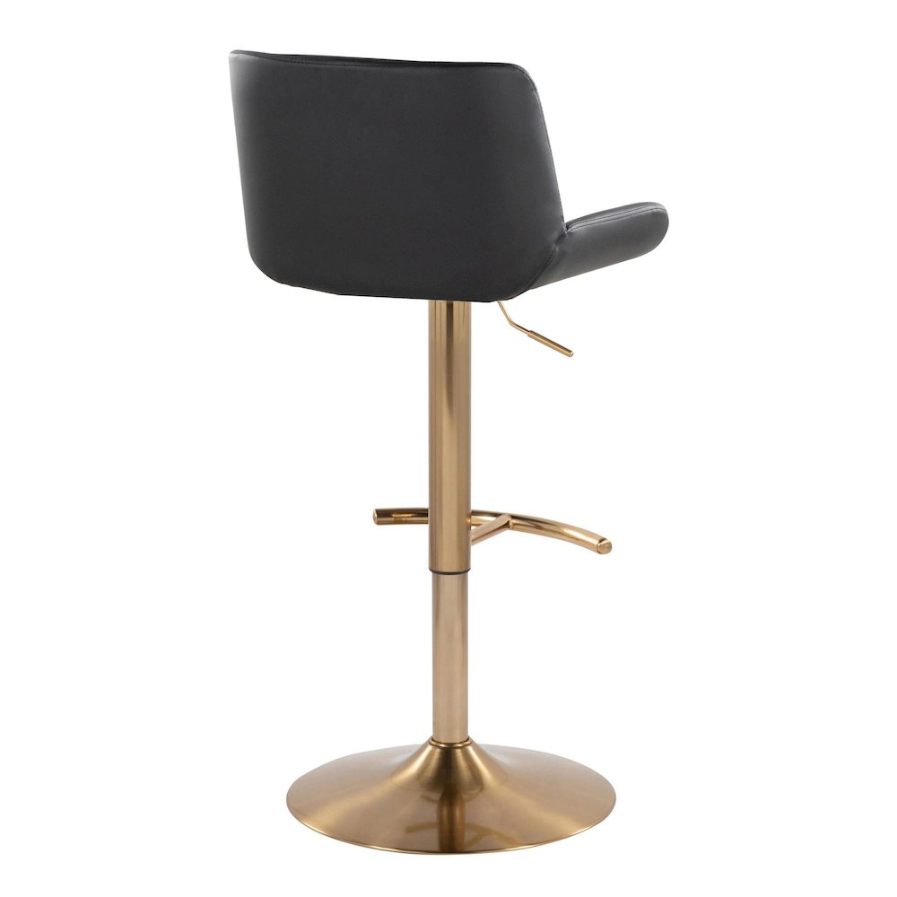 Santi Upholstered Adjustable Barstool - Set of 2. Picture 4