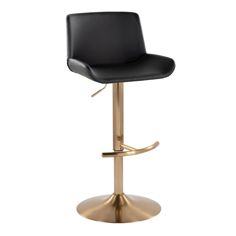 Santi Upholstered Adjustable Barstool - Set of 2. Picture 2