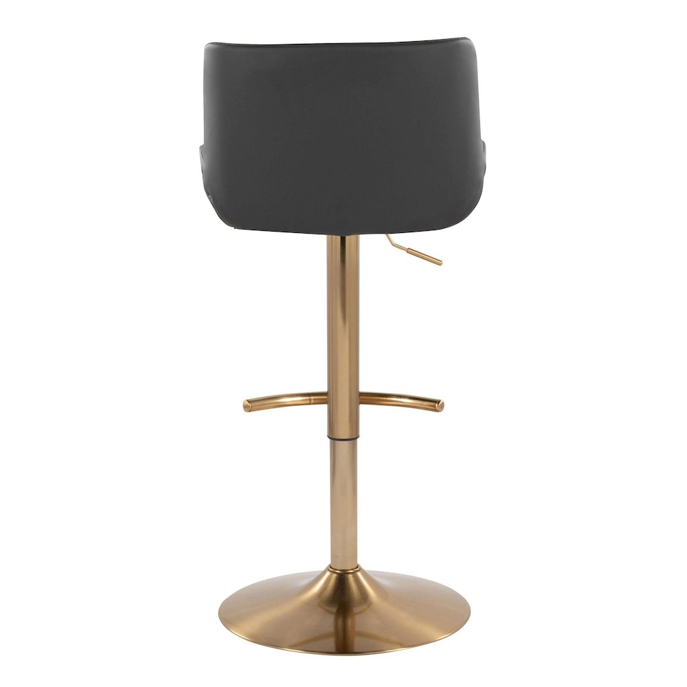 Santi Upholstered Adjustable Barstool - Set of 2. Picture 5