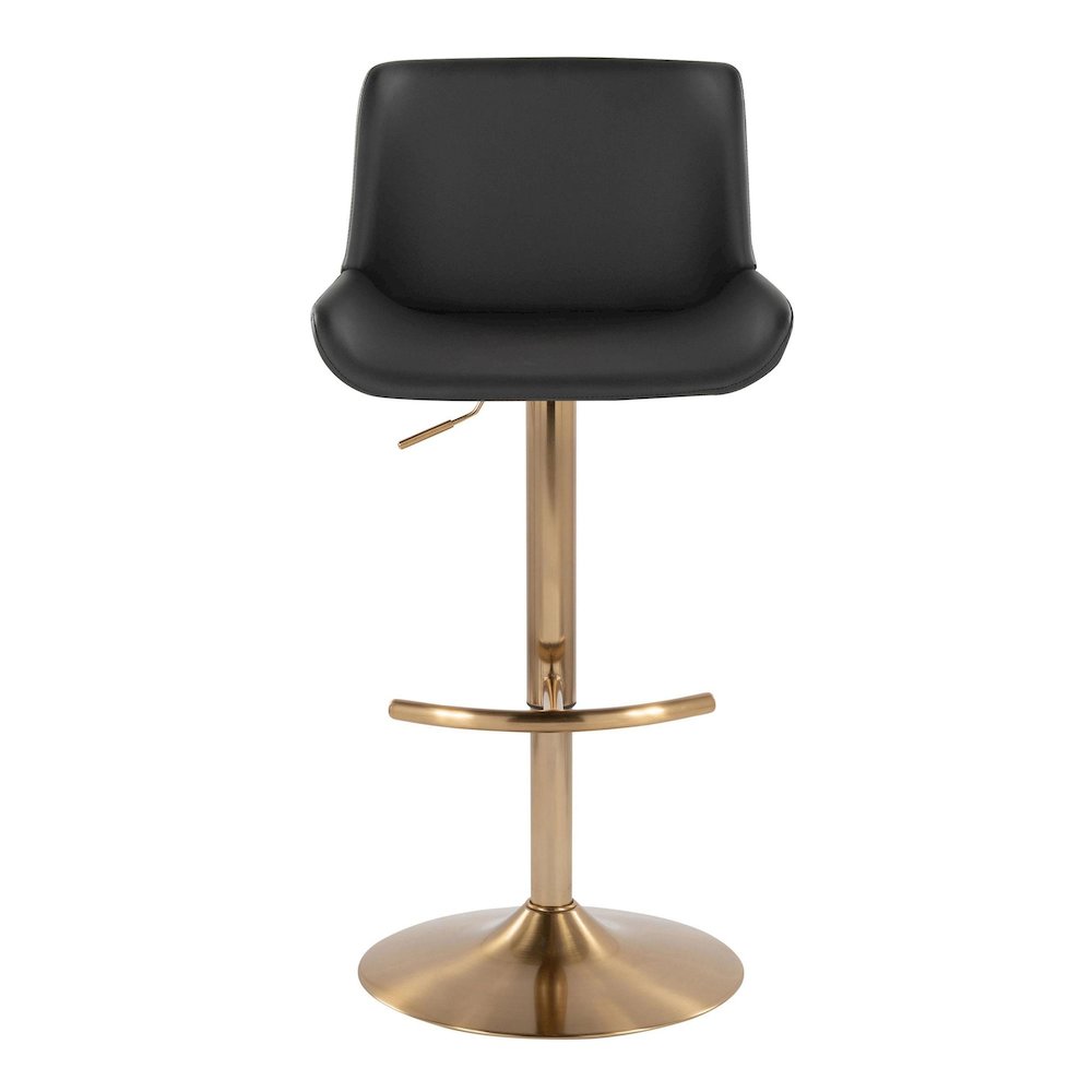 Santi Upholstered Adjustable Barstool - Set of 2. Picture 6