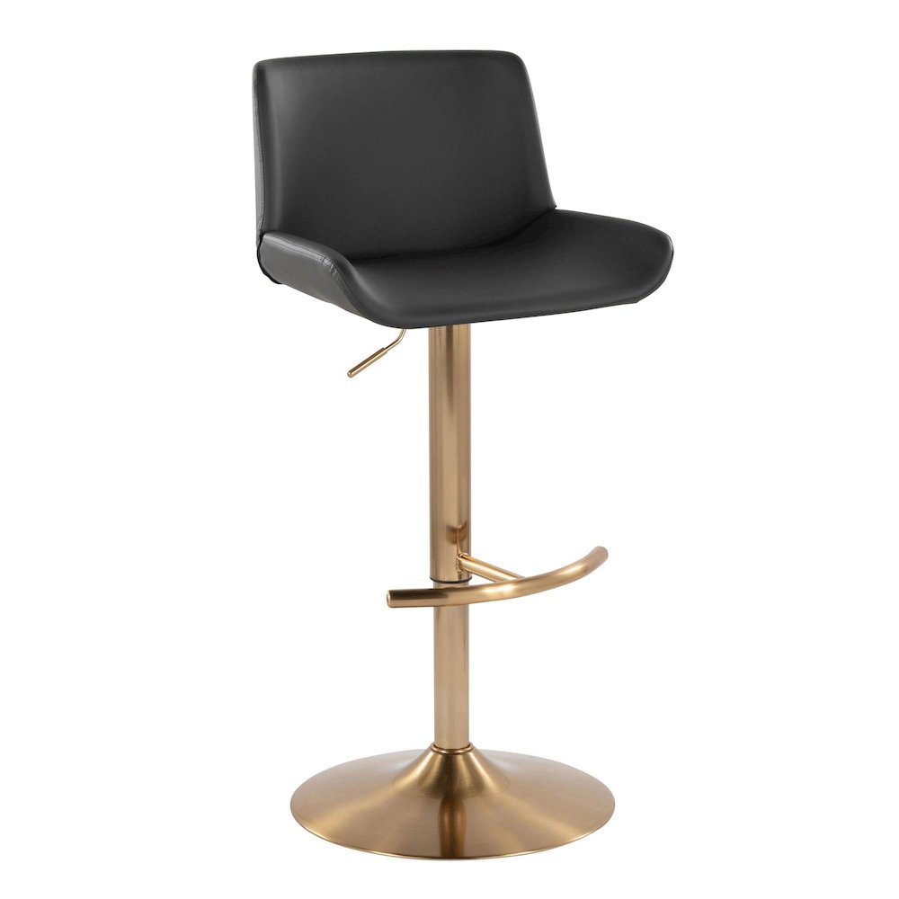 Santi Upholstered Adjustable Barstool - Set of 2. Picture 2