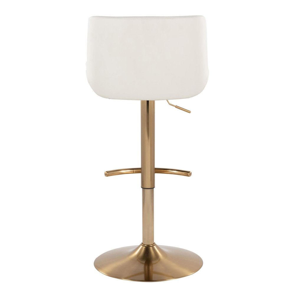 Santi Upholstered Adjustable Barstool - Set of 2. Picture 5
