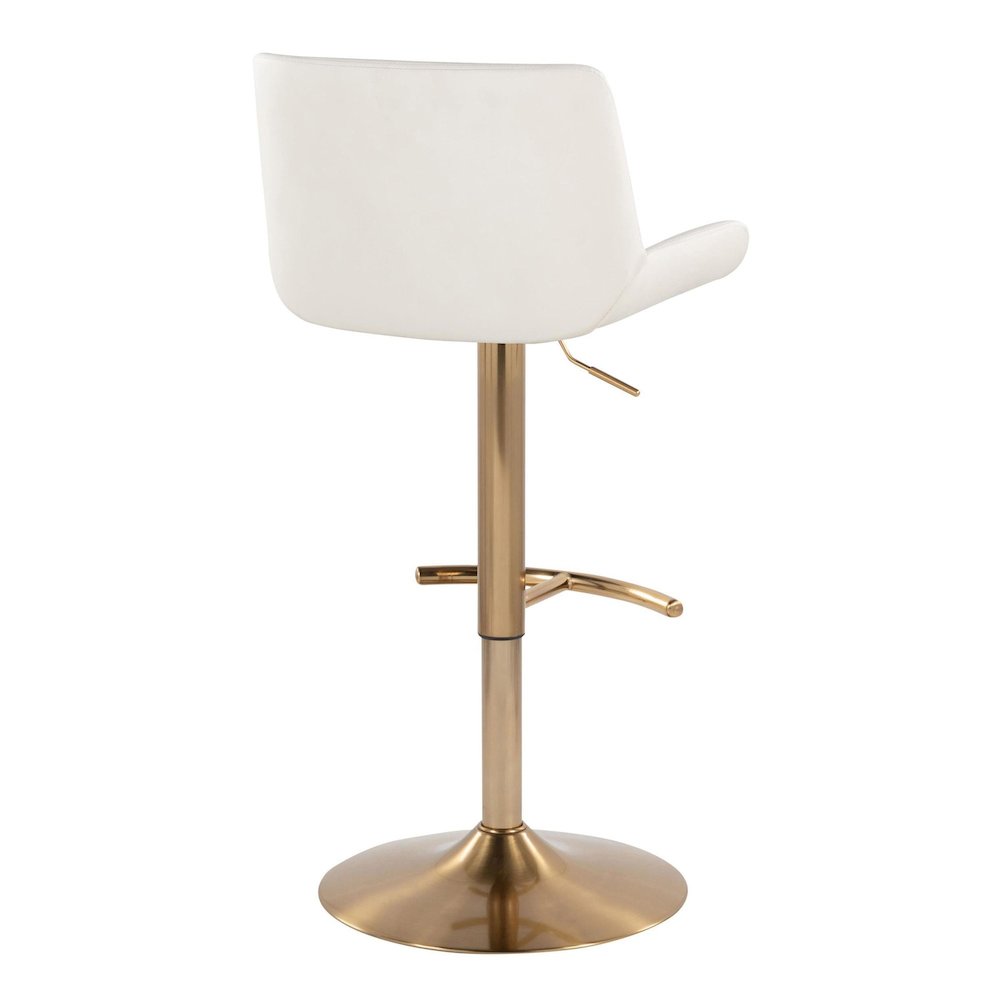 Santi Upholstered Adjustable Barstool - Set of 2. Picture 4
