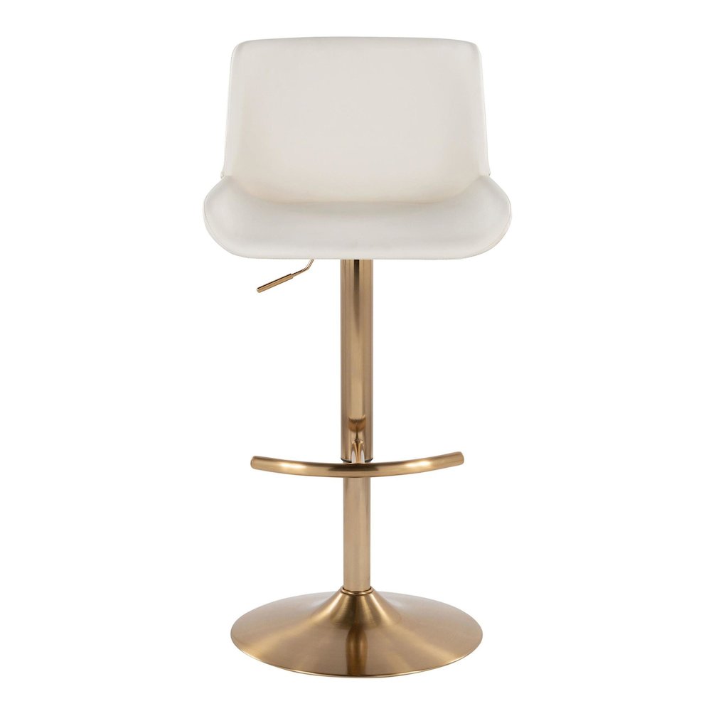 Santi Upholstered Adjustable Barstool - Set of 2. Picture 6