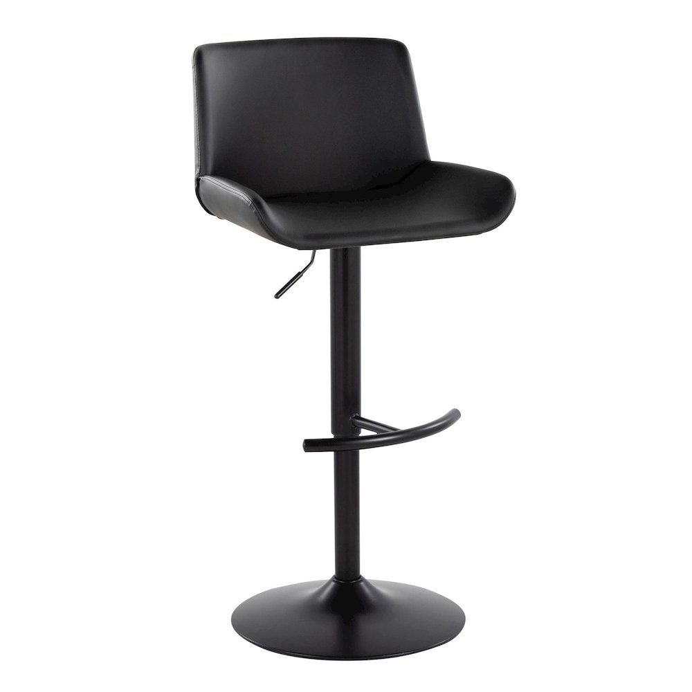 Santi Upholstered Adjustable Barstool - Set of 2. Picture 2