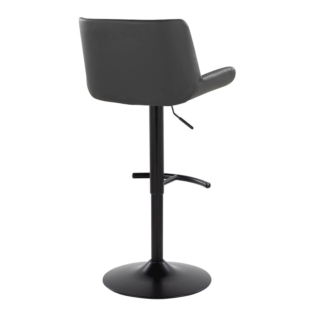 Santi Upholstered Adjustable Barstool - Set of 2. Picture 4