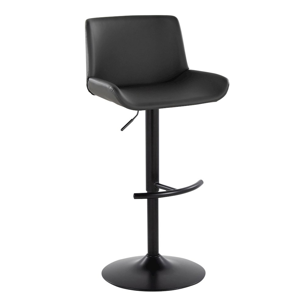 Santi Upholstered Adjustable Barstool - Set of 2. Picture 2