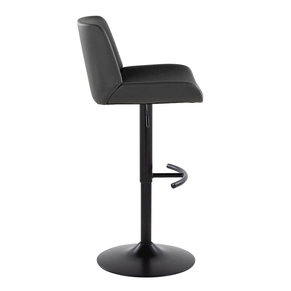 Santi Upholstered Adjustable Barstool - Set of 2. Picture 3